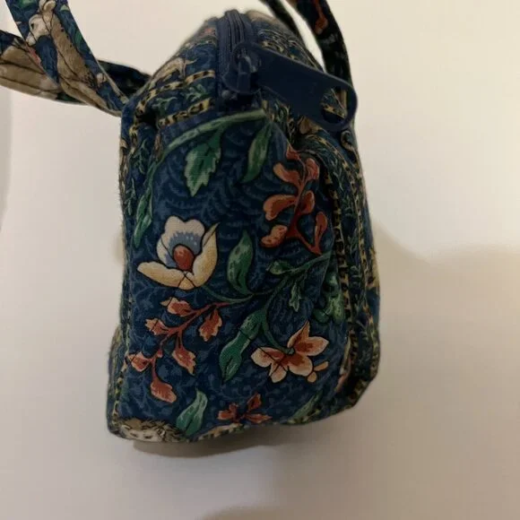 Vintage 90s Vera Bradley Mini Purse Animal Kingdom Blue Mini Duffel Bag Purse - Picture 4 of 7